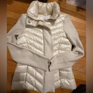 Calvin Klein Off-White Quilted Jacket